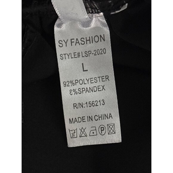 Faux Leather Leggings Bundle Sz L Black & Green Edgy Streetwear High Waist Pants - Picture 10 of 16